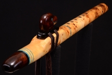 Yellow Cedar Burl Native American Flute, Minor, Mid A-4, #G10D